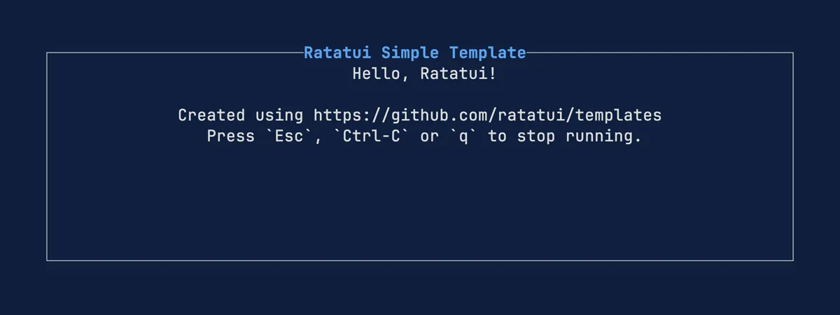 hello-ratatui